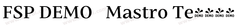 FSP DEMO   Mastro Te字体转换
